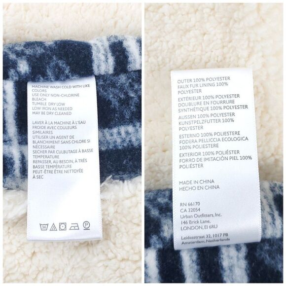 Free People Miss You Hooded Faux Fur Winter Poncho Oversized Batwing Sleeves - Picture 11 of 12